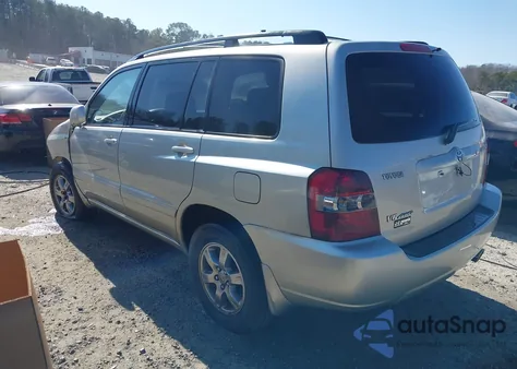 2005 Toyota Highlander V6 z USA, uszkodzony, nr VIN JTEEP21A950097318